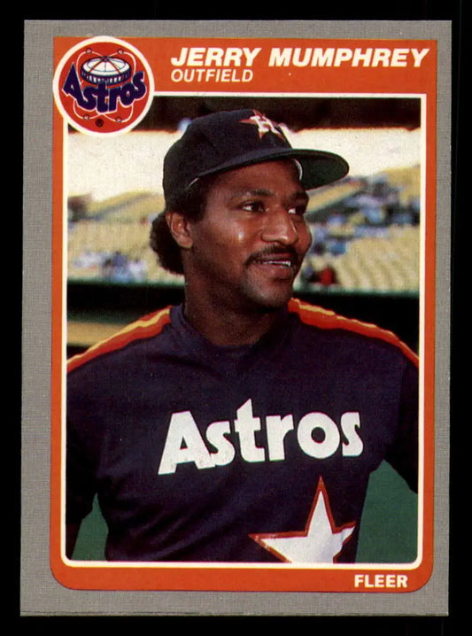 1985 Fleer #354 Jerry Mumphrey EX Excellent Houston Astros Baseball Card - Baseball Card Single