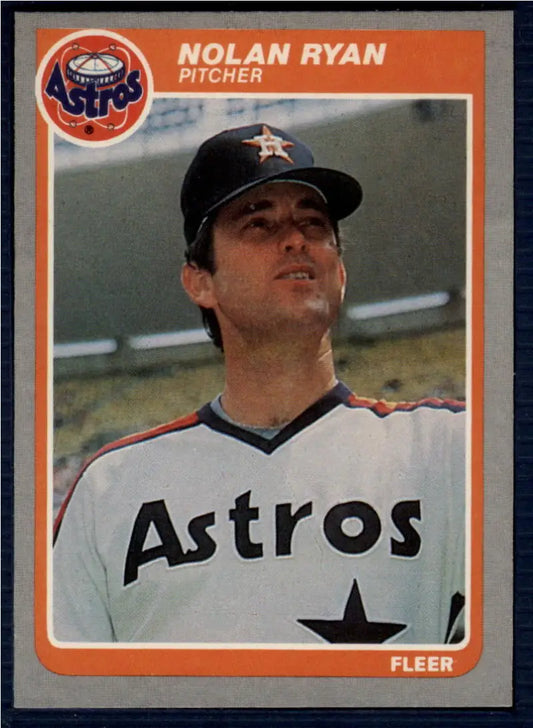 1985 Fleer #359 Nolan Ryan EX Excellent Houston Astros Baseball Card - Baseball Card Single