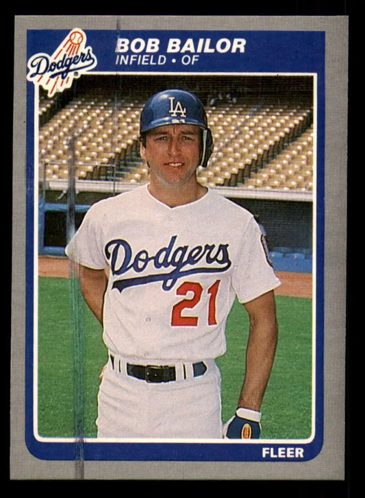 1985 Fleer #367 Bob Bailor EX Excellent Los Angeles Dodgers Baseball Card - Baseball Card Single