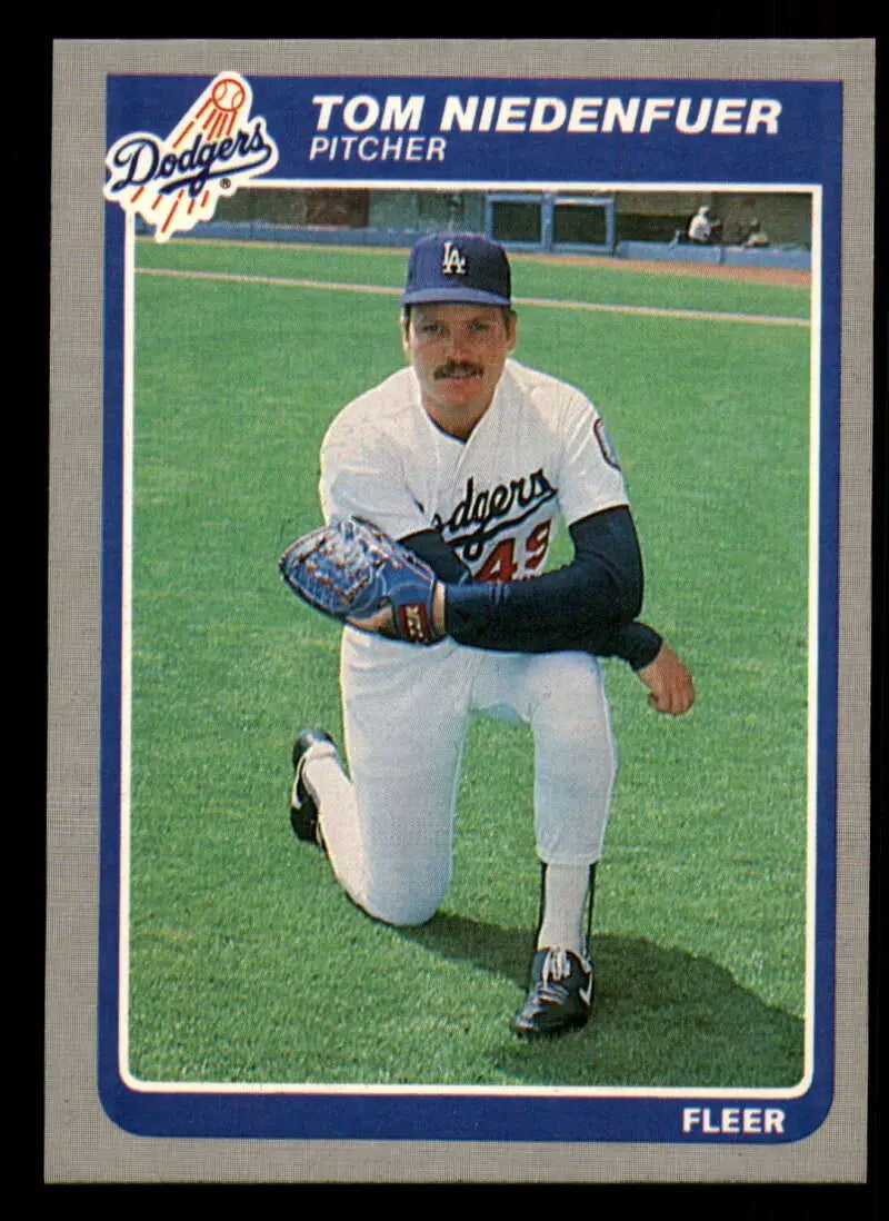 1985 Fleer #378 Tom Niedenfuer EX Excellent Los Angeles Dodgers Baseball Card