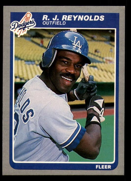 1985 Fleer #381 R.J. Reynolds EX Excellent Los Angeles Dodgers Baseball Card - Baseball Card Single
