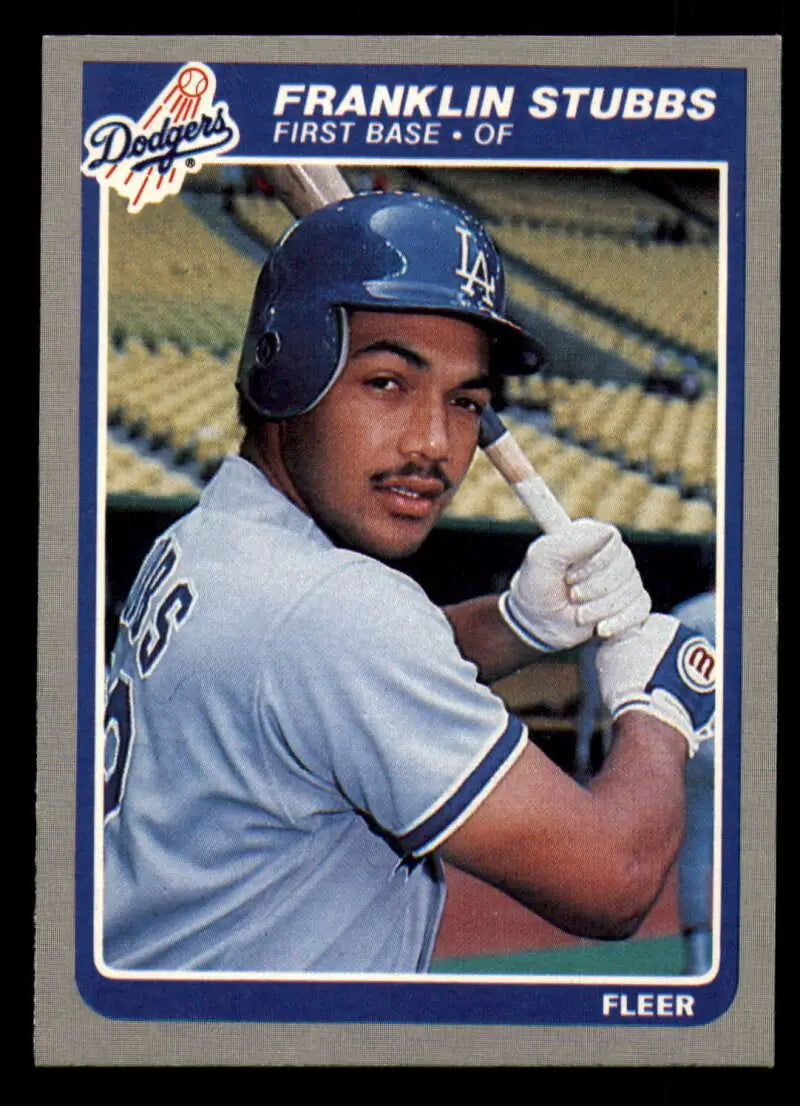 1985 Fleer #386 Franklin Stubbs EX Excellent Los Angeles Dodgers Baseball Card - Baseball Card Single