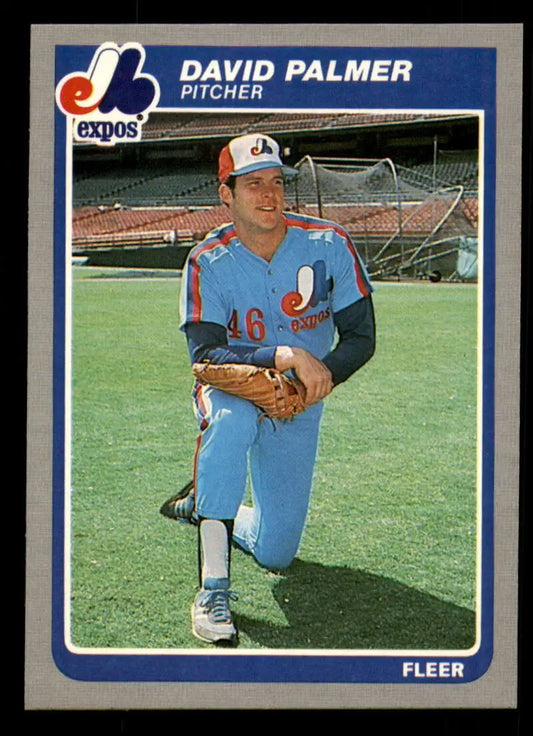 1985 Fleer #404 David Palmer EX Excellent Montreal Expos Baseball Card - Baseball Card Single