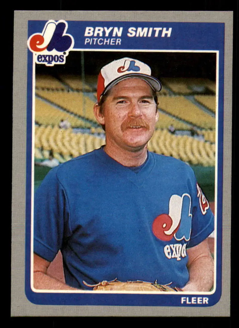 1985 Fleer #410 Bryn Smith EX Excellent Montreal Expos Baseball Card - Baseball Card Single
