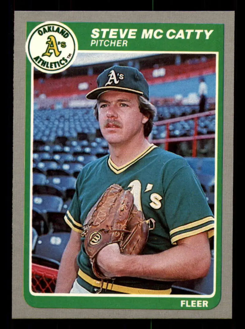 1985 Fleer #430 Steve McCatty EX Excellent Oakland Athletics Baseball Card - Baseball Card Single