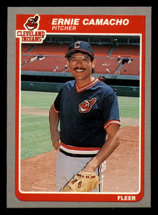 1985 Fleer #442 Ernie Camacho EX Excellent Cleveland Indians Baseball Card - Baseball Card Single