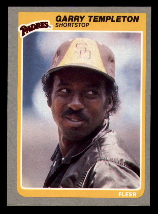 1985 Fleer #45 Garry Templeton EX Excellent San Diego Padres Baseball Card - Baseball Card Single
