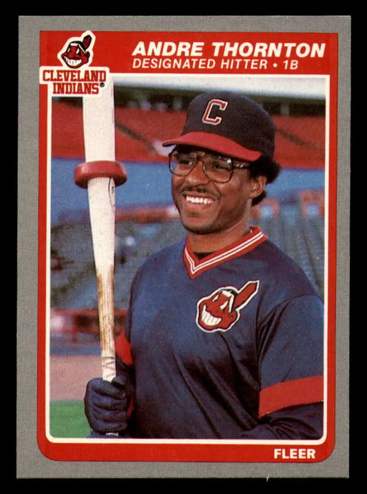 1985 Fleer #457 Andre Thornton EX Excellent Cleveland Indians Baseball Card - Baseball Card Single