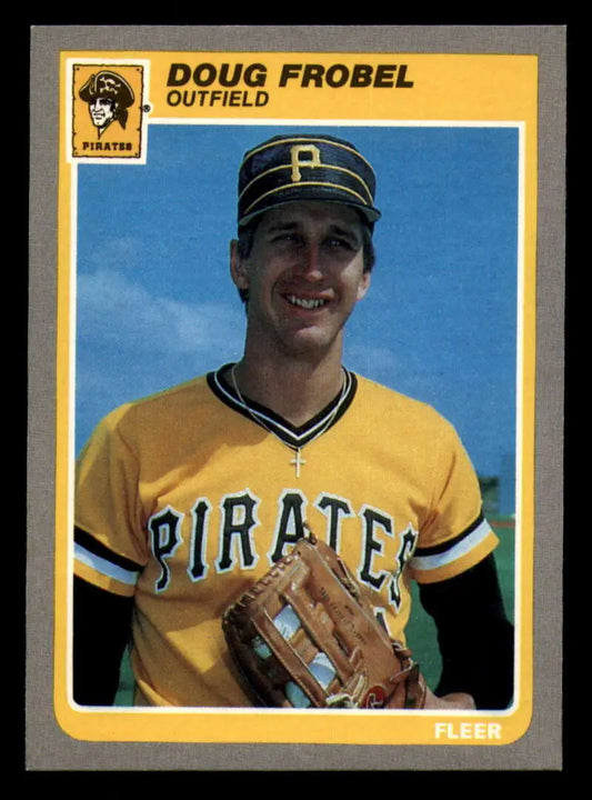1985 Fleer #464 Doug Frobel EX Excellent Pittsburgh Pirates Baseball Card - Baseball Card Single