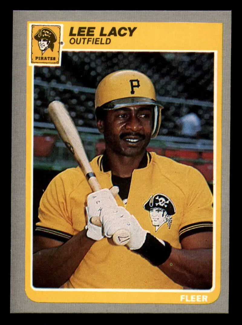 1985 Fleer #467 Lee Lacy EX Excellent Pittsburgh Pirates Baseball Card - Baseball Card Single