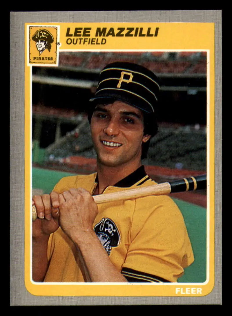 1985 Fleer #469 Lee Mazzilli EX Excellent Pittsburgh Pirates Baseball Card - Baseball Card Single