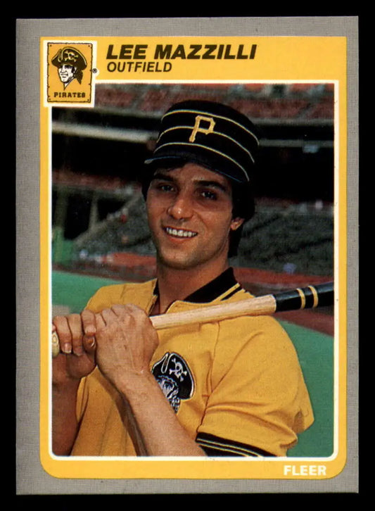 1985 Fleer #469 Lee Mazzilli EX Excellent Pittsburgh Pirates Baseball Card - Baseball Card Single