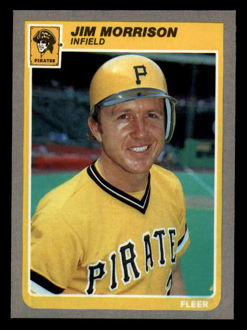 1985 Fleer #471 Jim Morrison EX Excellent Pittsburgh Pirates Baseball Card - Baseball Card Single
