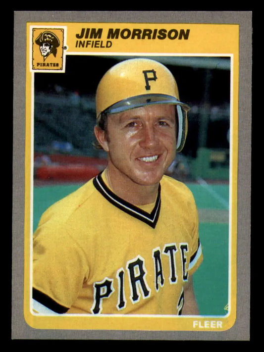 1985 Fleer #471 Jim Morrison EX Excellent Pittsburgh Pirates Baseball Card - Baseball Card Single