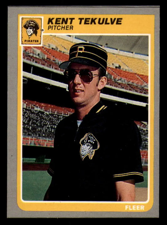 1985 Fleer #477 Kent Tekulve EX Excellent Pittsburgh Pirates Baseball Card - Baseball Card Single