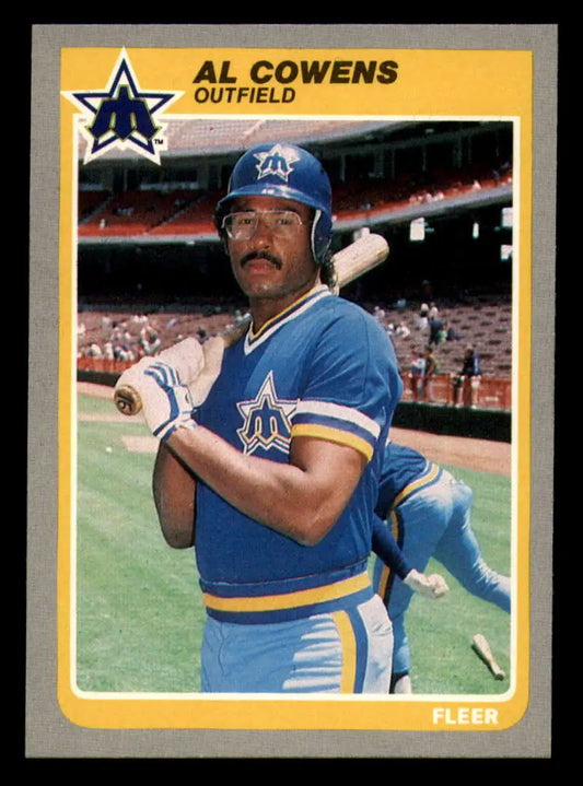 1985 Fleer #487 Al Cowens EX Excellent Seattle Mariners Baseball Card - Baseball Card Single