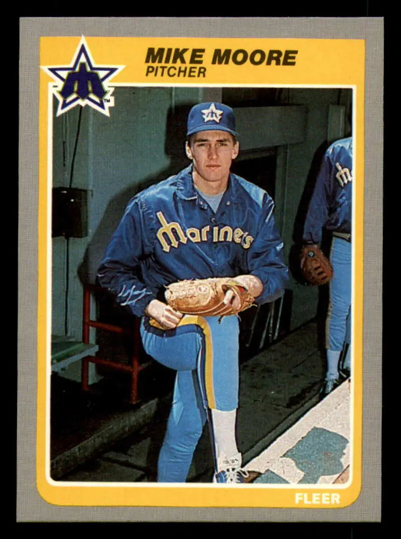 1985 Fleer #495 Mike Moore EX Excellent Seattle Mariners Baseball Card