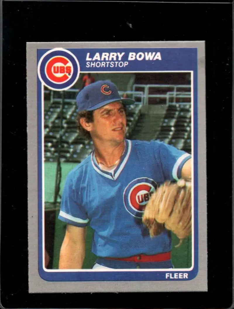 1985 Fleer #50 Larry Bowa EX Excellent Chicago Cubs Baseball Card - Baseball Card Single