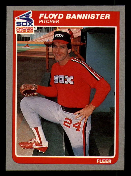 1985 Fleer #508 Floyd Bannister EX Excellent Chicago White Sox Baseball Card - Baseball Card Single