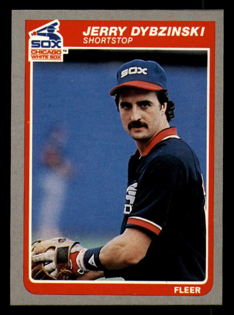 1985 Fleer #512 Jerry Dybzinski EX Excellent Chicago White Sox Baseball Card - Baseball Card Single
