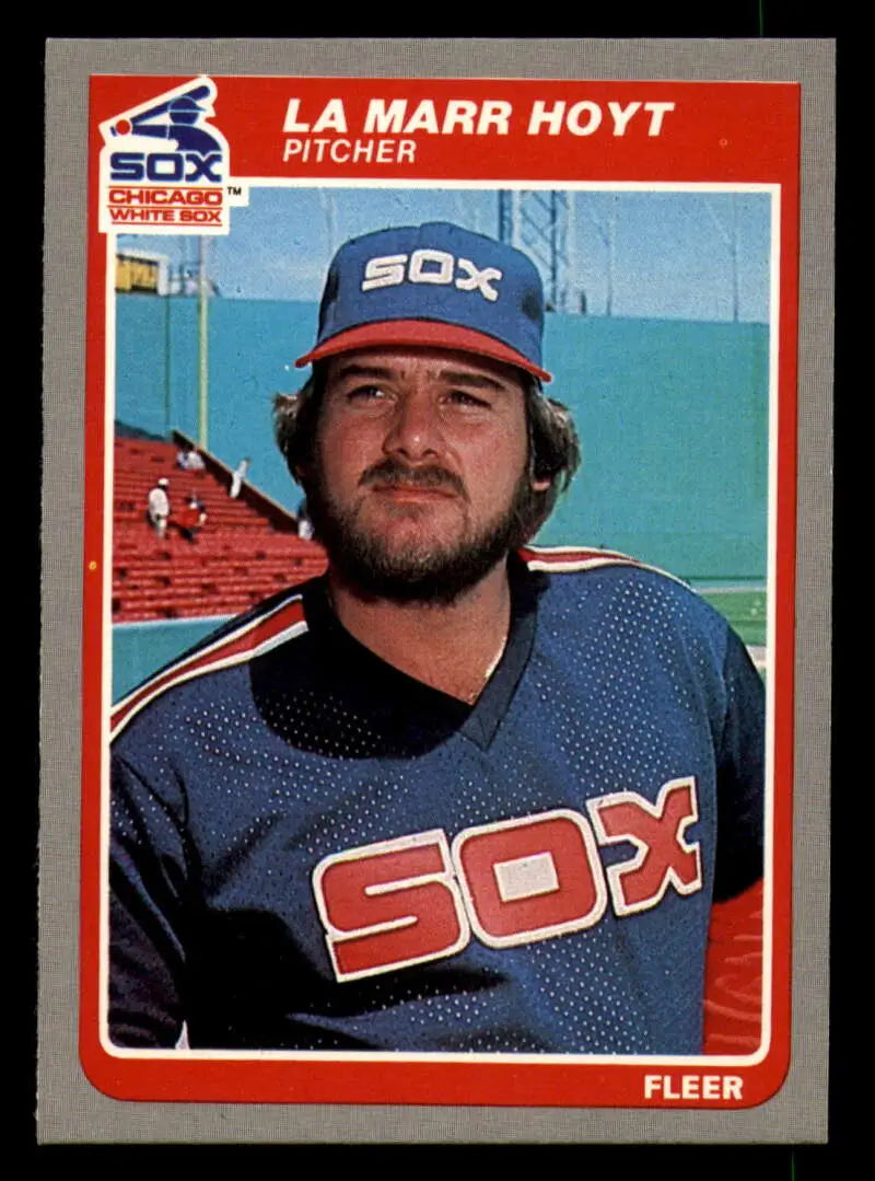 1985 Fleer #517 LaMarr Hoyt EX Excellent Chicago White Sox Baseball Card - Baseball Card Single