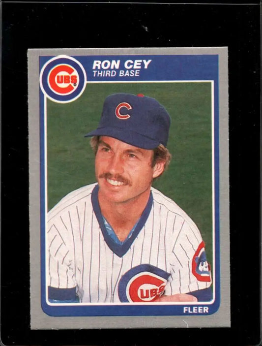 1985 Fleer #52 Ron Cey EX Excellent Chicago Cubs Baseball Card - Baseball Card Single