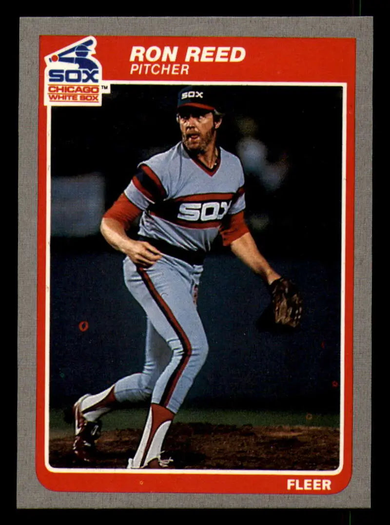 1985 Fleer #524 Ron Reed EX Excellent Chicago White Sox Baseball Card - Baseball Card Single