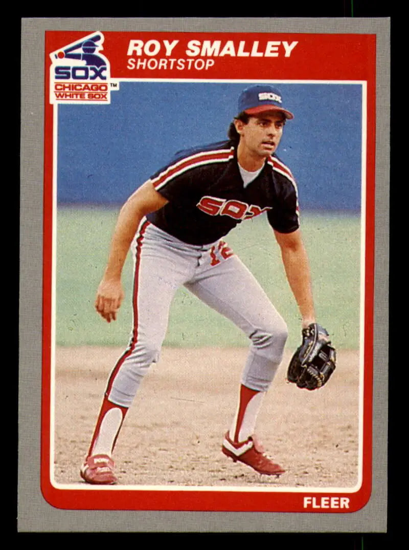 1985 Fleer #527 Roy Smalley EX Excellent Chicago White Sox Baseball Card - Baseball Card Single