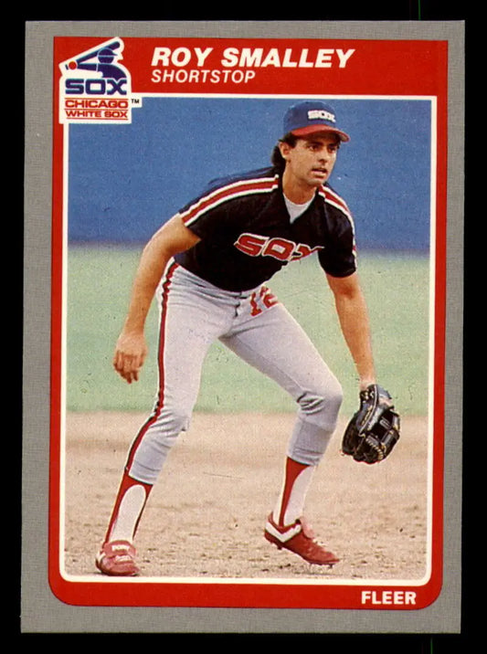 1985 Fleer #527 Roy Smalley EX Excellent Chicago White Sox Baseball Card - Baseball Card Single