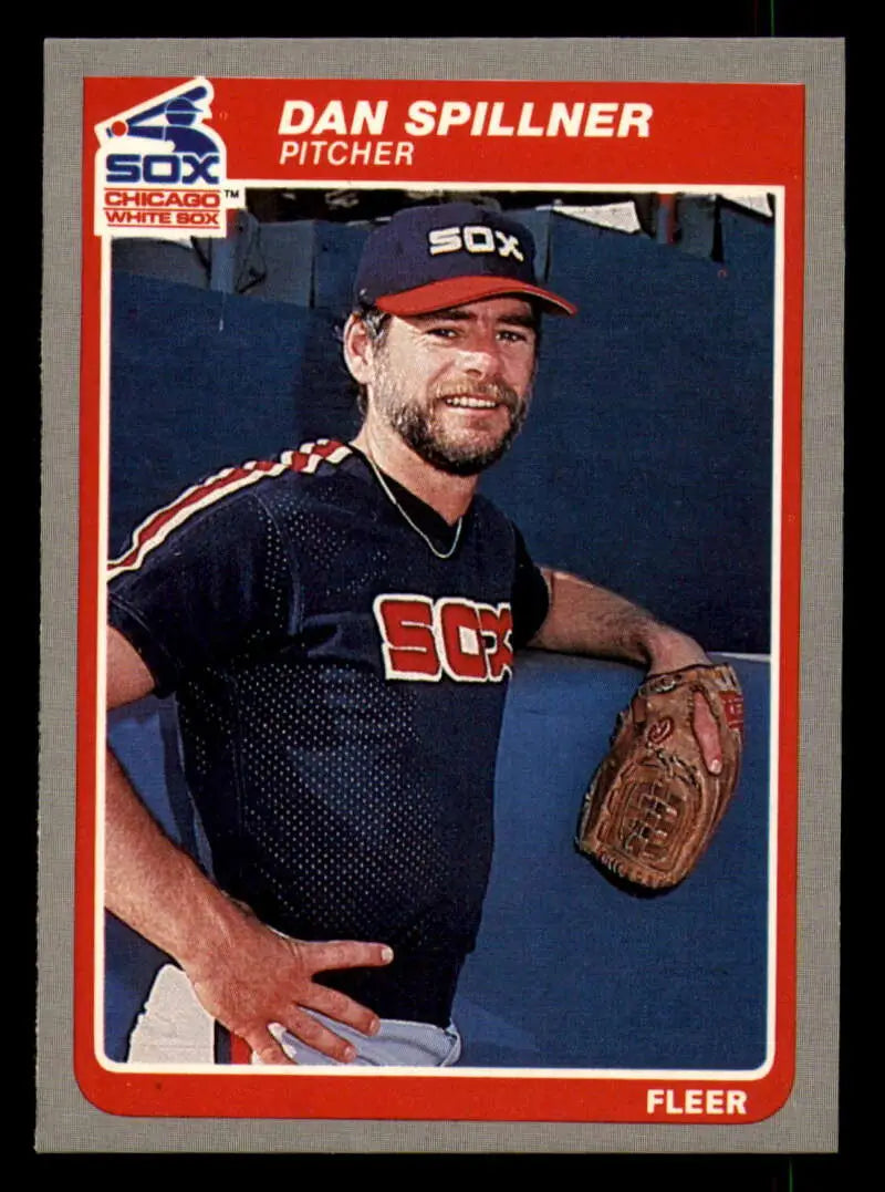 1985 Fleer #528 Dan Spillner EX Excellent Chicago White Sox Baseball Card - Baseball Card Single
