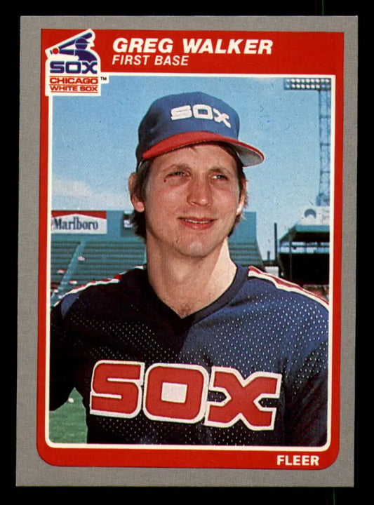 1985 Fleer #530 Greg Walker EX Excellent Chicago White Sox Baseball Card - Baseball Card Single