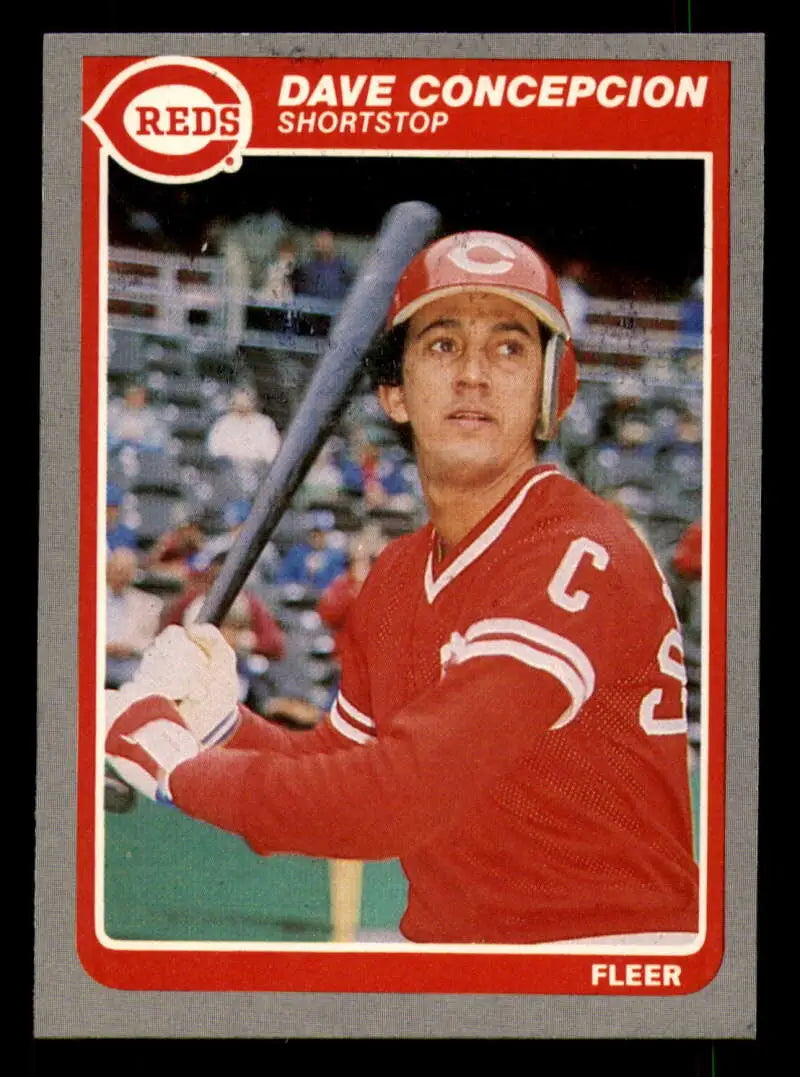 1985 Fleer #532 Dave Concepcion EX Excellent Cincinnati Reds Baseball Card - Baseball Card Single