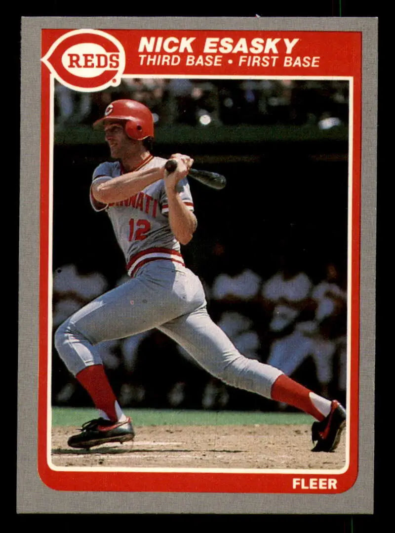 1985 Fleer #534 Nick Esasky EX Excellent Cincinnati Reds Baseball Card - Baseball Card Single