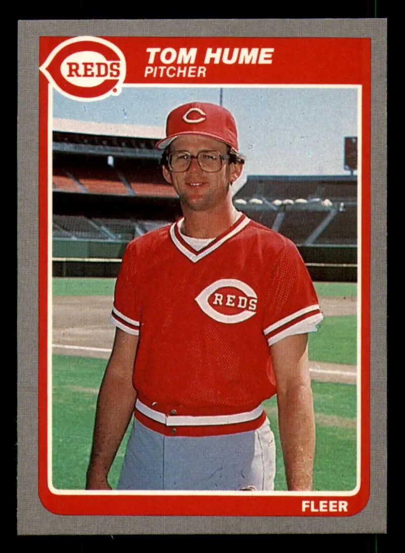 1985 Fleer #538 Tom Hume EX Excellent Cincinnati Reds Baseball Card - Baseball Card Single