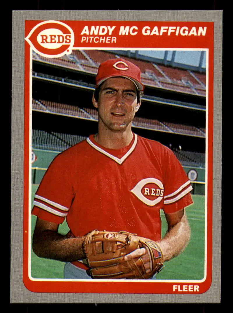 1985 Fleer #540 Andy Mcgaffigan EX Excellent Cincinnati Reds Baseball Card