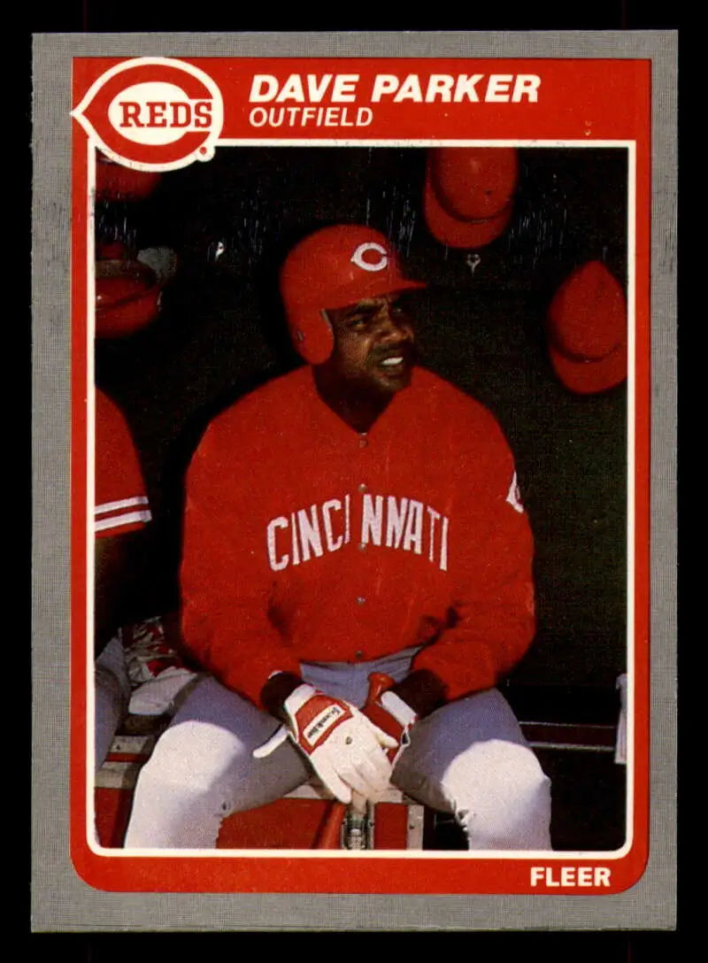 1985 Fleer #544 Dave Parker EX Excellent Cincinnati Reds Baseball Card - Baseball Card Single