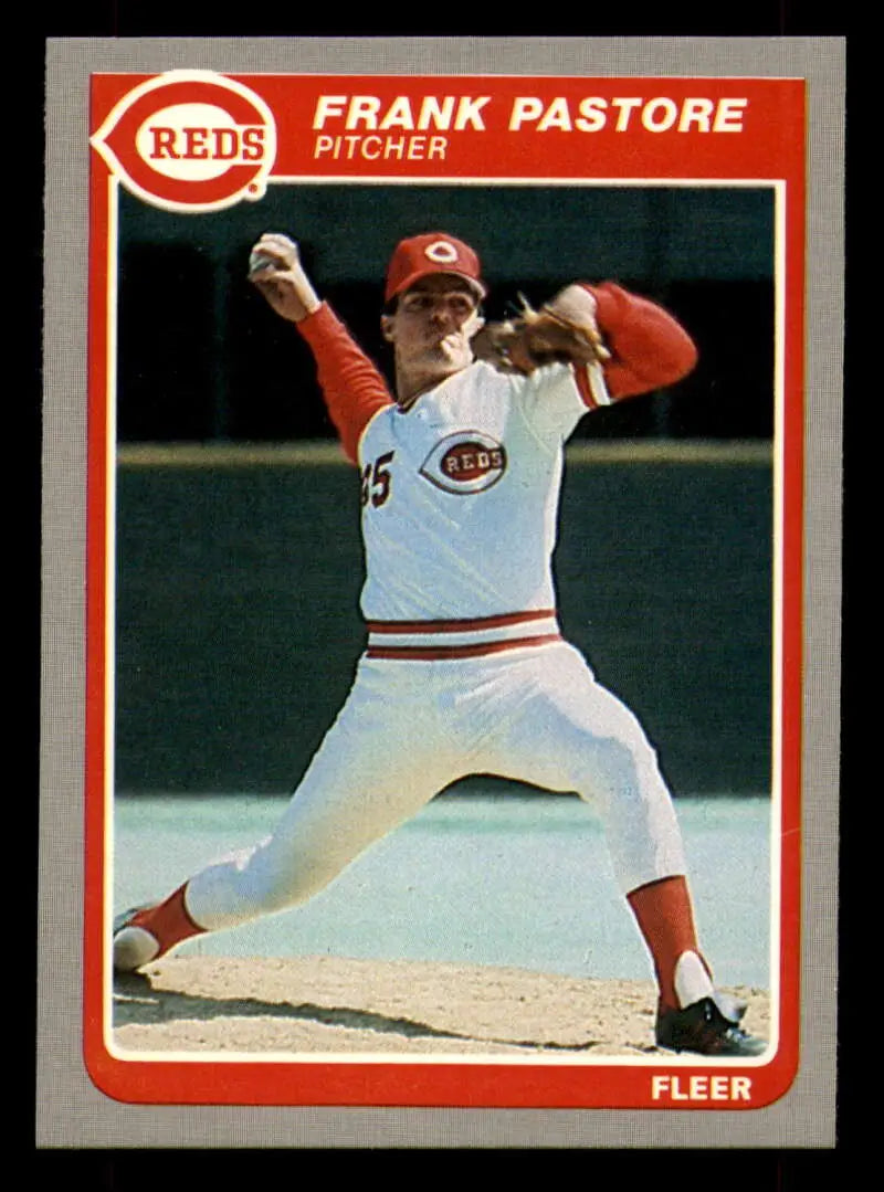 1985 Fleer #545 Frank Pastore EX Excellent Cincinnati Reds Baseball Card - Baseball Card Single