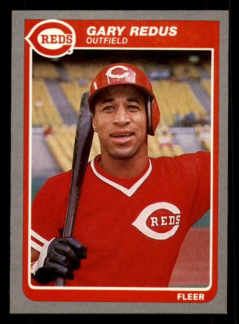 1985 Fleer #549 Gary Redus EX Excellent Cincinnati Reds Baseball Card - Baseball Card Single