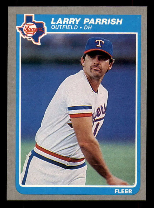1985 Fleer #564 Larry Parrish EX Excellent Texas Rangers Baseball Card - Baseball Card Single