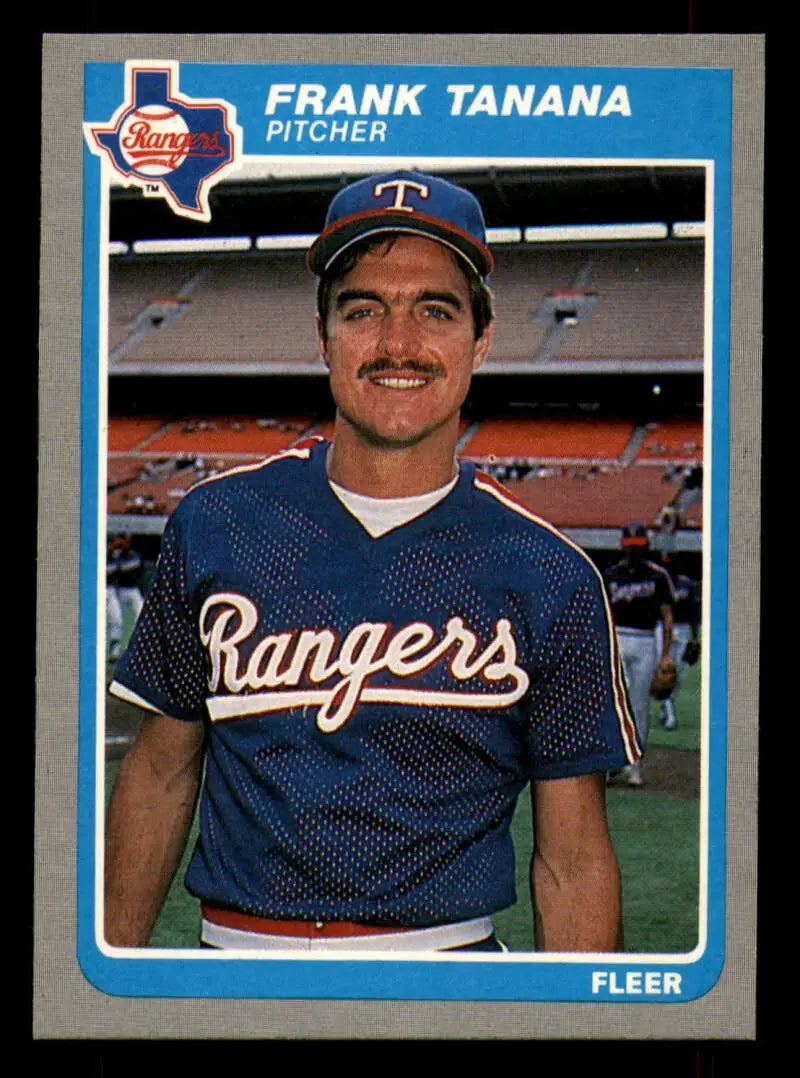 1985 Fleer #570 Frank Tanana EX Excellent Texas Rangers Baseball Card - Baseball Card Single