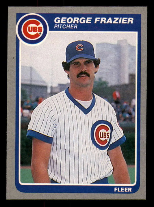1985 Fleer #58 George Frazier EX Excellent Chicago Cubs Baseball Card - Baseball Card Single
