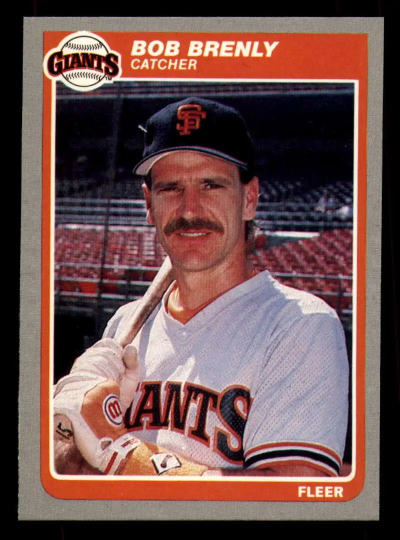 1985 Fleer #603 Bob Brenly EX Excellent San Francisco Giants Baseball Card - Baseball Card Single