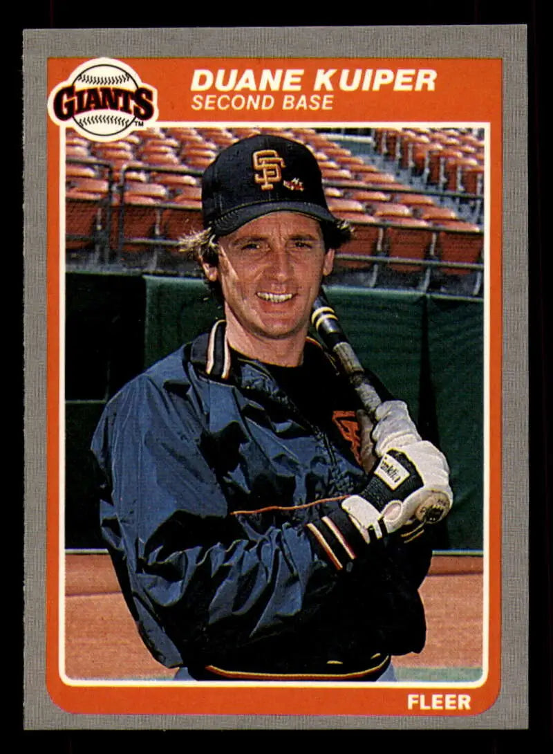 1985 Fleer #610 Duane Kuiper EX Excellent San Francisco Giants Baseball Card - Baseball Card Single
