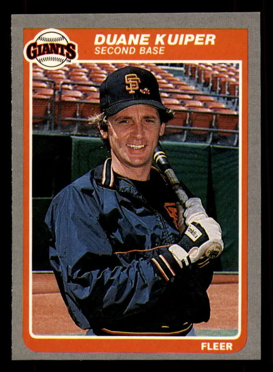 1985 Fleer #610 Duane Kuiper EX Excellent San Francisco Giants Baseball Card - Baseball Card Single