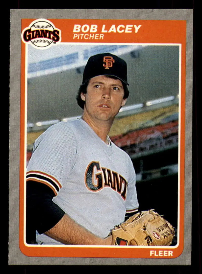 1985 Fleer #611 Bob Lacey EX Excellent San Francisco Giants Baseball Card - Baseball Card Single