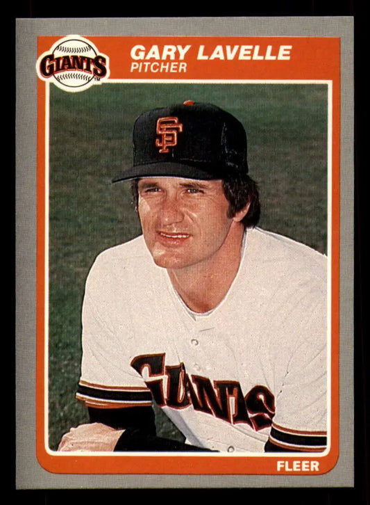 1985 Fleer #613 Gary Lavelle EX Excellent San Francisco Giants Baseball Card - Baseball Card Single
