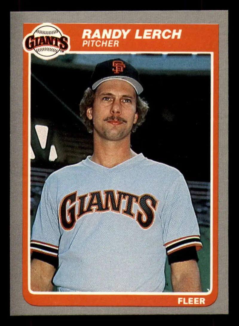 1985 Fleer #616 Randy Lerch EX Excellent San Francisco Giants Baseball Card - Baseball Card Single