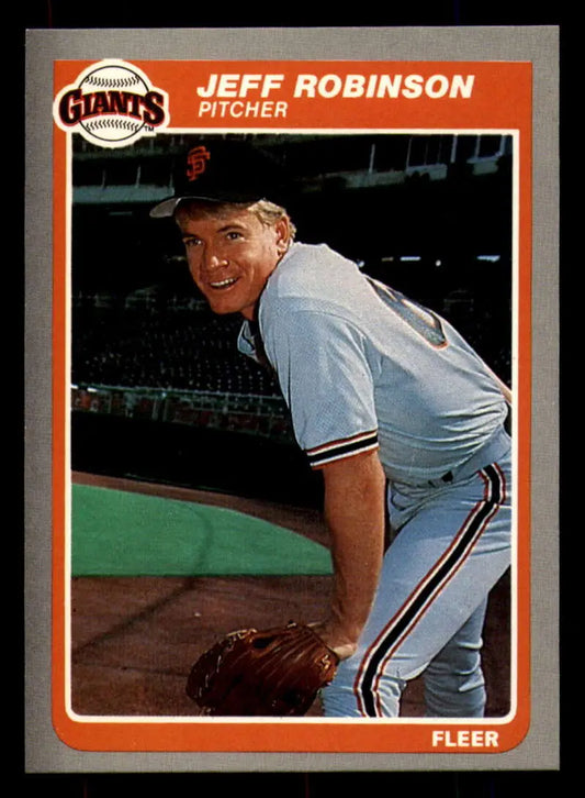 1985 Fleer #620 Jeff Robinson EX Excellent San Francisco Giants Baseball Card - Baseball Card Single