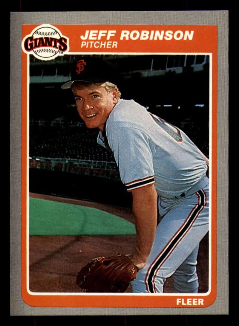 1985 Fleer #620 Jeff Robinson EX Excellent San Francisco Giants Baseball Card - Baseball Card Single