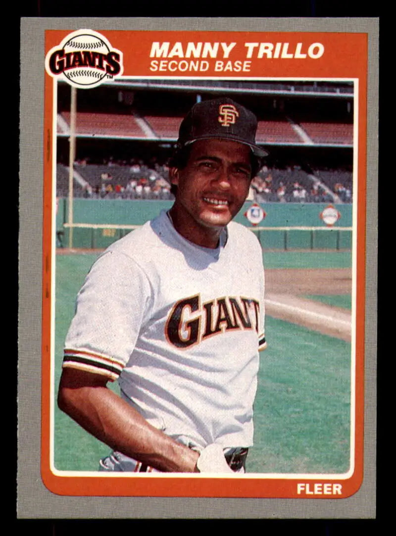 1985 Fleer #622 Manny Trillo EX Excellent San Francisco Giants Baseball Card - Baseball Card Single